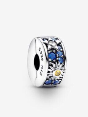 Pandora Celestial Sun, Star & Moon Clip Charm / Pandora Bracelet